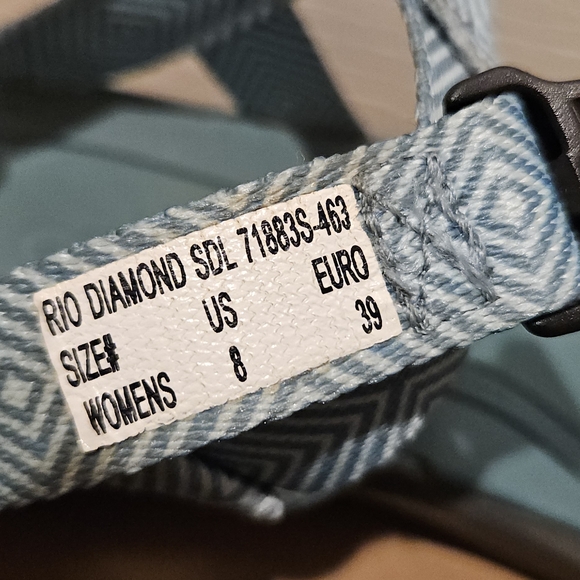 BOGS Women's Teal Geometric Sandals - Picture 2 of 2